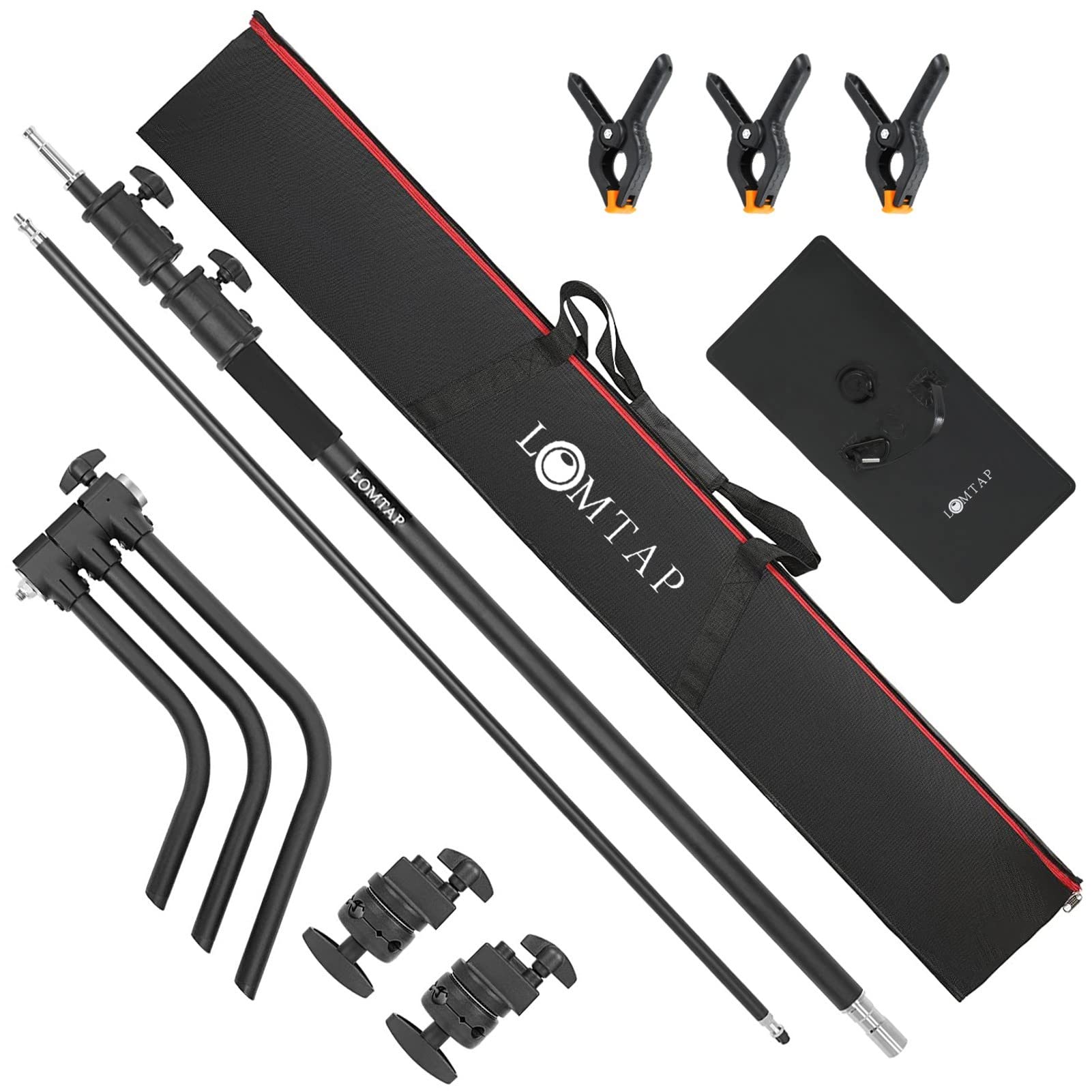 10.8ft Black C Stand Light Stand Stainless Metal Photography Kit