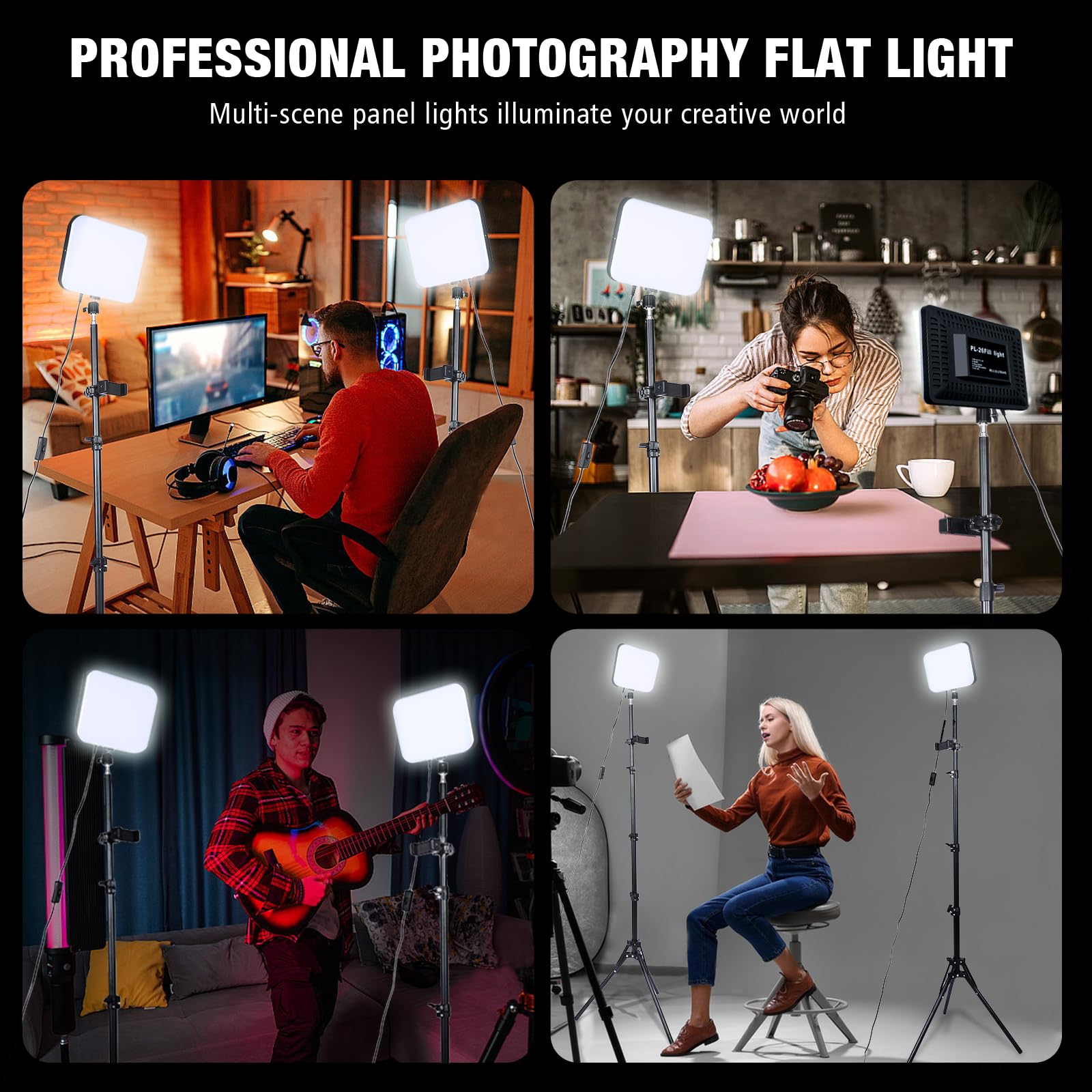 35W LED Studio Light – Portable Video & Streaming Kit