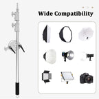 C Stand Boom Arm – Heavy Duty Rotating Crossbar with Sandbag