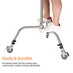 C Stand Caster Wheels – 3 Pack Heavy Duty Swivel Bas